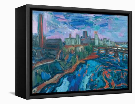 The Mississippi at Minneapolis-Martin Bloch-Framed Premier Image Canvas