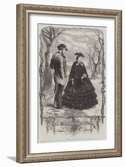 The Mistletoe Bough-Sir John Gilbert-Framed Giclee Print