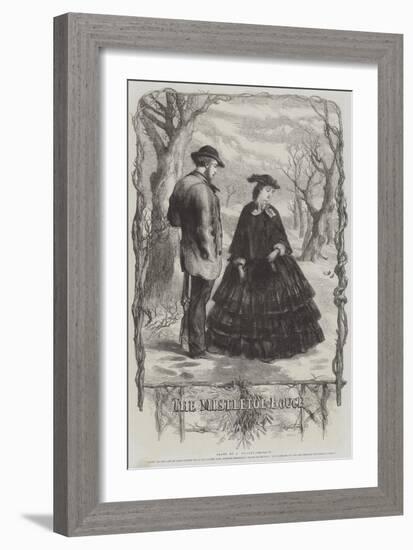 The Mistletoe Bough-Sir John Gilbert-Framed Giclee Print