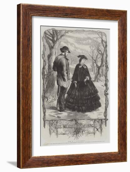 The Mistletoe Bough-Sir John Gilbert-Framed Giclee Print