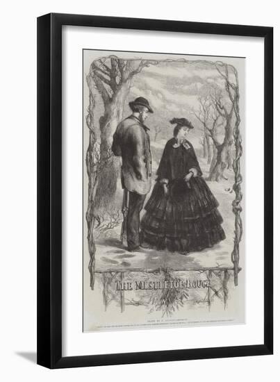 The Mistletoe Bough-Sir John Gilbert-Framed Giclee Print