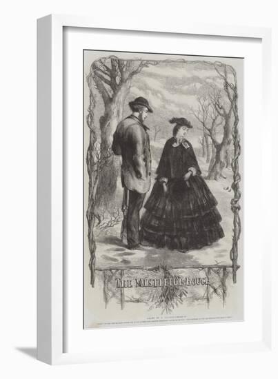 The Mistletoe Bough-Sir John Gilbert-Framed Giclee Print