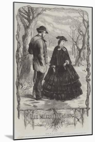 The Mistletoe Bough-Sir John Gilbert-Mounted Giclee Print