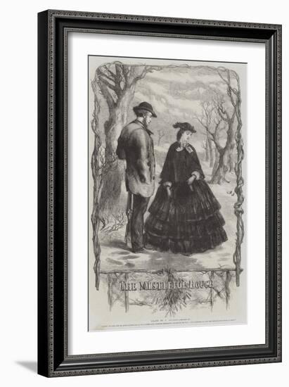 The Mistletoe Bough-Sir John Gilbert-Framed Giclee Print