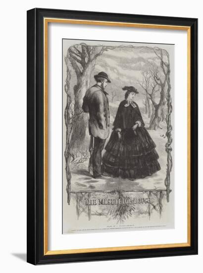 The Mistletoe Bough-Sir John Gilbert-Framed Giclee Print