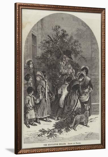 The Mistletoe Seller-Myles Birket Foster-Framed Giclee Print