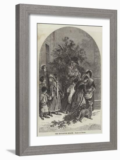 The Mistletoe Seller-Myles Birket Foster-Framed Giclee Print