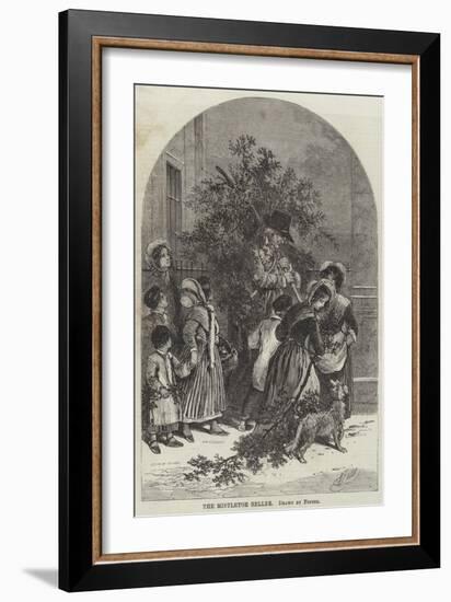 The Mistletoe Seller-Myles Birket Foster-Framed Giclee Print