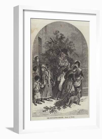 The Mistletoe Seller-Myles Birket Foster-Framed Giclee Print