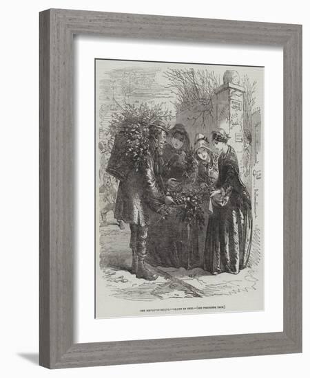 The Mistletoe-Seller-Hablot Knight Browne-Framed Giclee Print