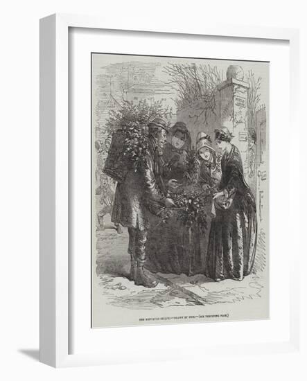 The Mistletoe-Seller-Hablot Knight Browne-Framed Giclee Print