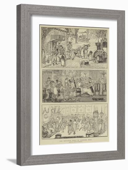 The Mistletoe Sprig of Oldstone Hall-George Cruikshank-Framed Giclee Print
