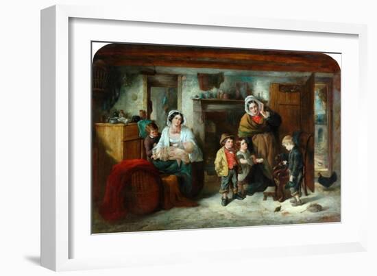 The Mitherless Bairn, 1851-93-Thomas Faed-Framed Giclee Print