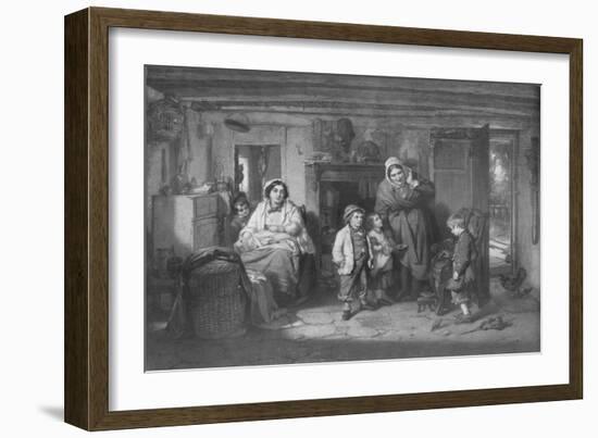 'The Mitherless Bairn', c1893, (1911)-Thomas Faed-Framed Giclee Print