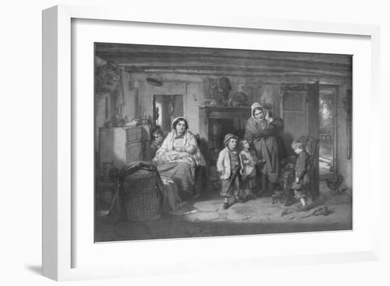 'The Mitherless Bairn', c1893, (1911)-Thomas Faed-Framed Giclee Print