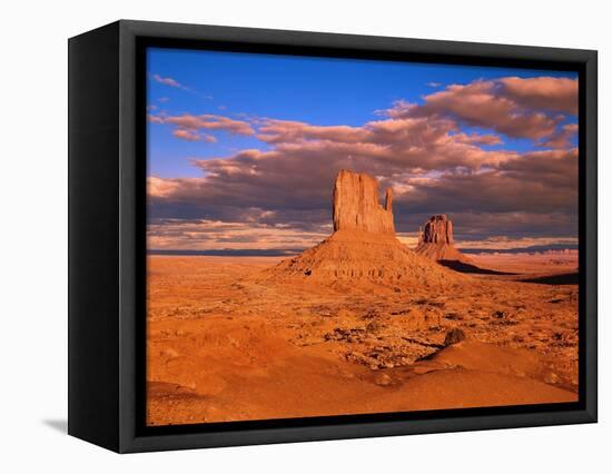 The Mittens at Monument Valley-Robert Glusic-Framed Premier Image Canvas