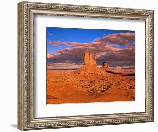 The Mittens at Monument Valley-Robert Glusic-Framed Photographic Print