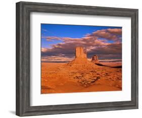 The Mittens at Monument Valley-Robert Glusic-Framed Photographic Print