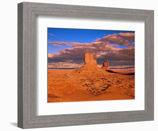 The Mittens at Monument Valley-Robert Glusic-Framed Photographic Print