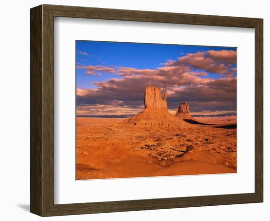 The Mittens at Monument Valley-Robert Glusic-Framed Photographic Print