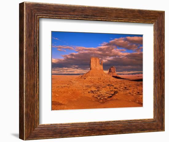 The Mittens at Monument Valley-Robert Glusic-Framed Photographic Print