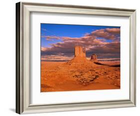 The Mittens at Monument Valley-Robert Glusic-Framed Photographic Print