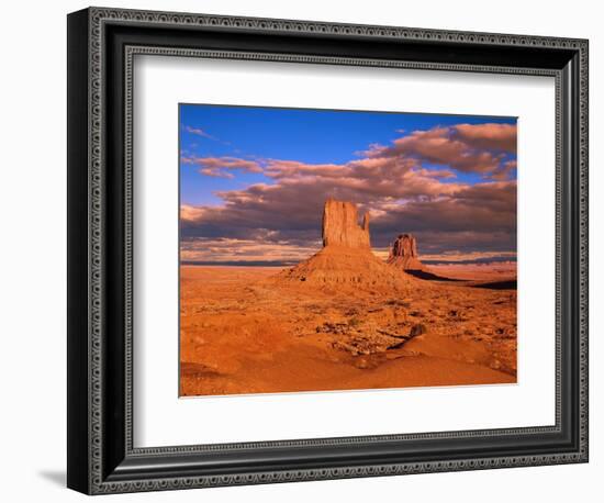 The Mittens at Monument Valley-Robert Glusic-Framed Photographic Print