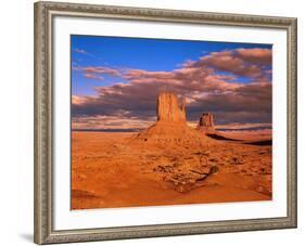 The Mittens at Monument Valley-Robert Glusic-Framed Photographic Print