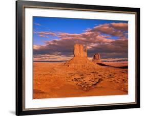 The Mittens at Monument Valley-Robert Glusic-Framed Photographic Print