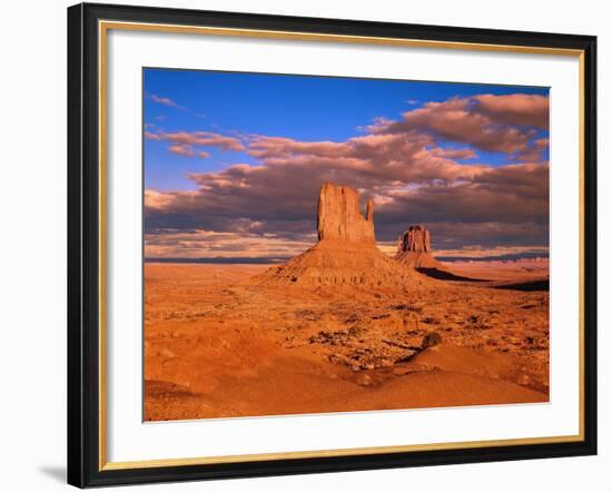 The Mittens at Monument Valley-Robert Glusic-Framed Photographic Print