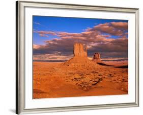 The Mittens at Monument Valley-Robert Glusic-Framed Photographic Print
