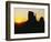 The Mittens, Monument Valley at Sunset, Arizona, USA-Sylvain Grandadam-Framed Photographic Print