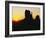 The Mittens, Monument Valley at Sunset, Arizona, USA-Sylvain Grandadam-Framed Photographic Print