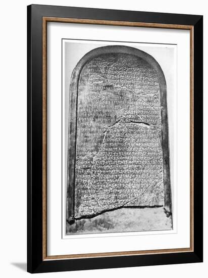 The Moabite Stone, 1926-null-Framed Giclee Print