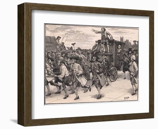 The Mob Releasing Mr Wilkes on His Way to Prison Ad 1768-Henry Marriott Paget-Framed Giclee Print