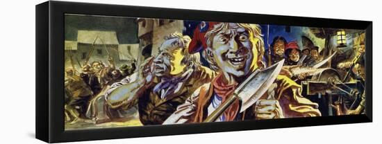 The Mobs Gathered in the Streets and Many Prisoners Were Murdered That Night-null-Framed Premier Image Canvas