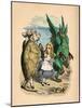 'The Mock Turtle, Alice and The Gryphon', 1889-John Tenniel-Mounted Giclee Print