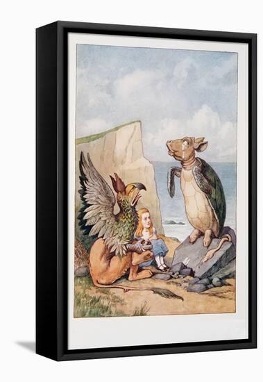 The Mock Turtle and the Gryphon, from Alice's Adventures in Wonderland and through the Looking-Glas-John Tenniel-Framed Premier Image Canvas