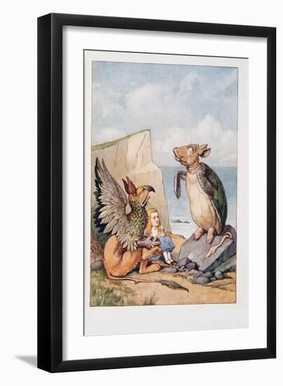 The Mock Turtle and the Gryphon, from Alice's Adventures in Wonderland and through the Looking-Glas-John Tenniel-Framed Giclee Print