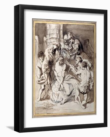 The Mocking of Christ-Sir Anthony Van Dyck-Framed Giclee Print