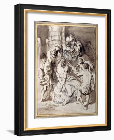 The Mocking of Christ-Sir Anthony Van Dyck-Framed Giclee Print