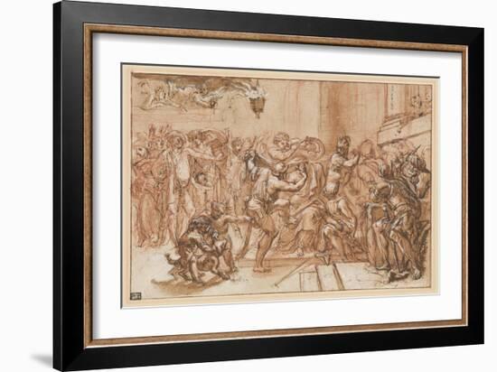 The Mocking of Christ-Domenichino-Framed Giclee Print