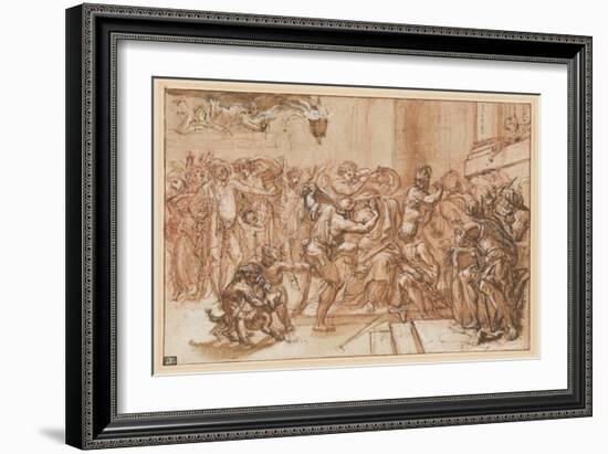 The Mocking of Christ-Domenichino-Framed Giclee Print