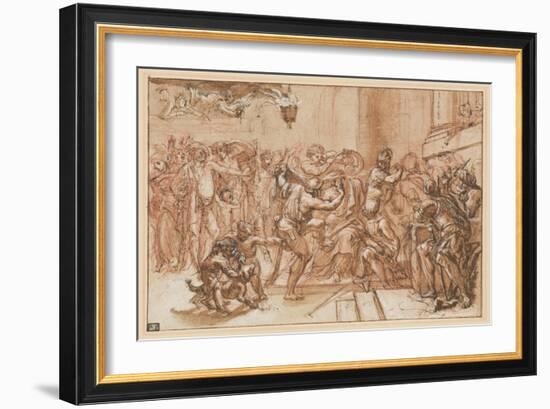 The Mocking of Christ-Domenichino-Framed Giclee Print