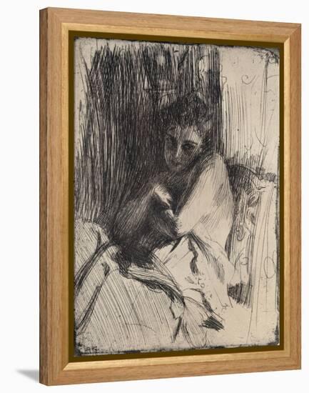 The Model, 1880-1906, (1906)-Anders Leonard Zorn-Framed Premier Image Canvas