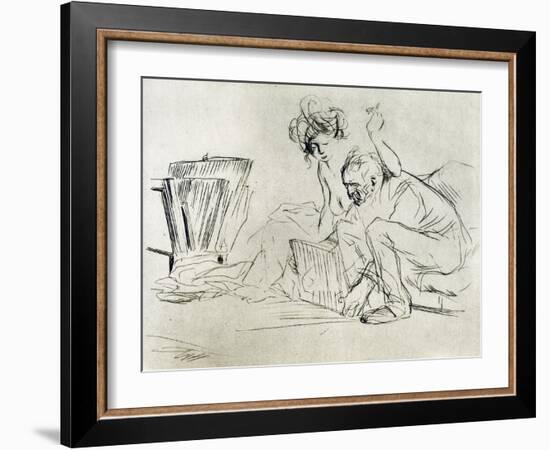 The Model at Rest, 1925-Jean Louis Forain-Framed Giclee Print