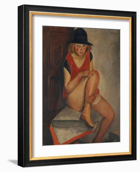 The Model, Ca 1926-Boris Dmitryevich Grigoriev-Framed Giclee Print