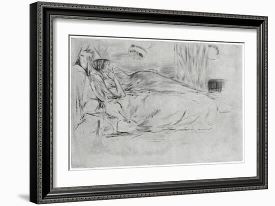 The Model, Lying Down, C1864-James Abbott McNeill Whistler-Framed Giclee Print