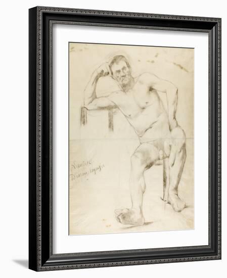 The Model Nizzavena, C. 1882-83-Henri de Toulouse-Lautrec-Framed Giclee Print