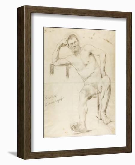 The Model Nizzavena, C. 1882-83-Henri de Toulouse-Lautrec-Framed Giclee Print